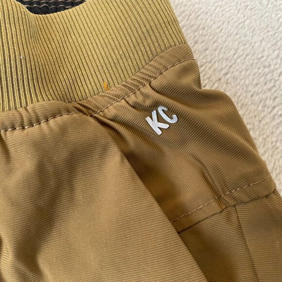 Mens Jogger Pants Medium Khaki Elastic Waist Drawstring Activewear Pocket Casual - Picture 8 of 9